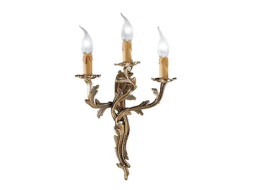 FOGLIA 3000/A3 - Antique brass wall light by Possoni Illuminazione - view 2